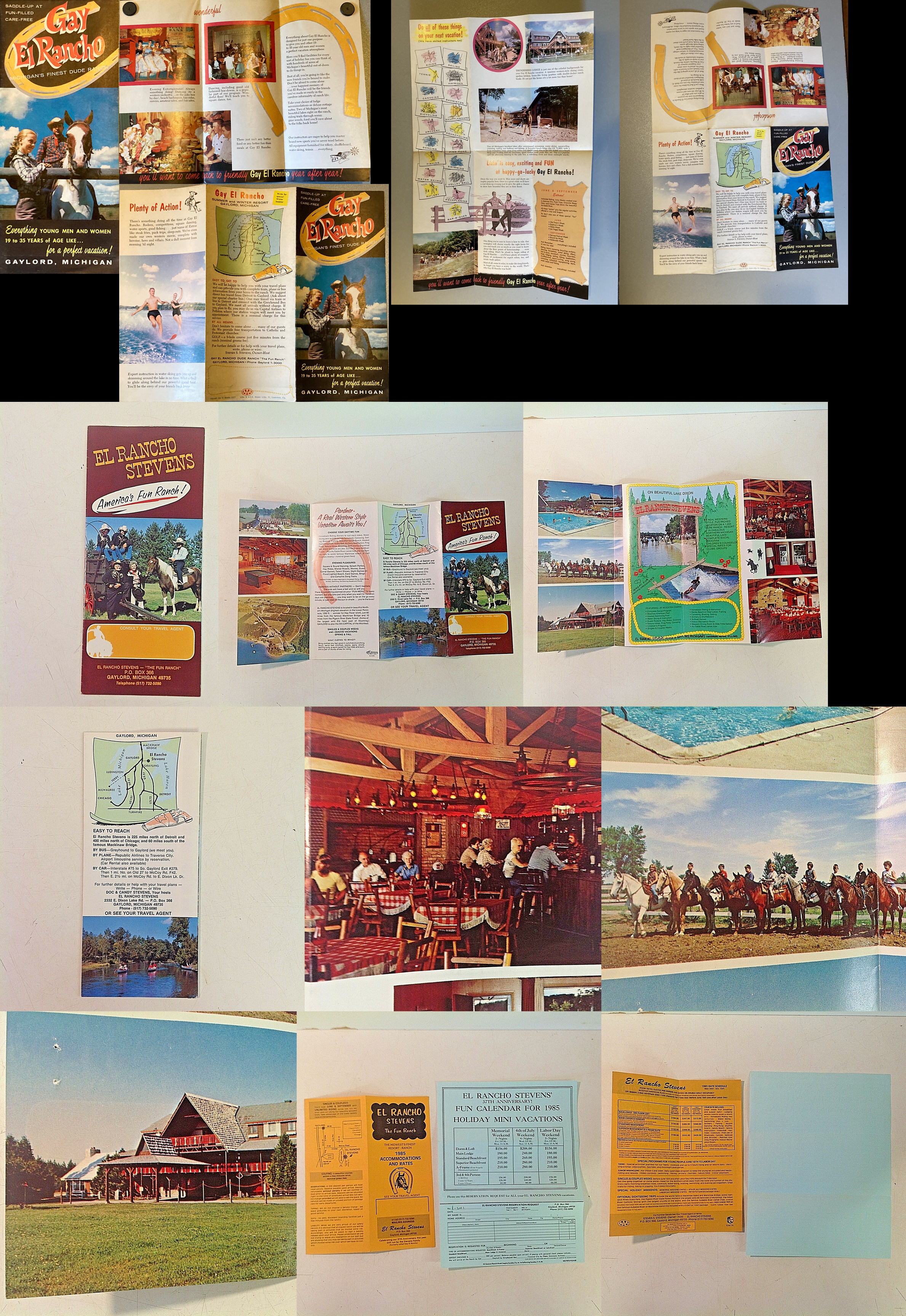 Sojourn Lakeside Resort (Gay El Rancho Ranch, El Rancho Stevens Ranch) - Smattering Of Brochures